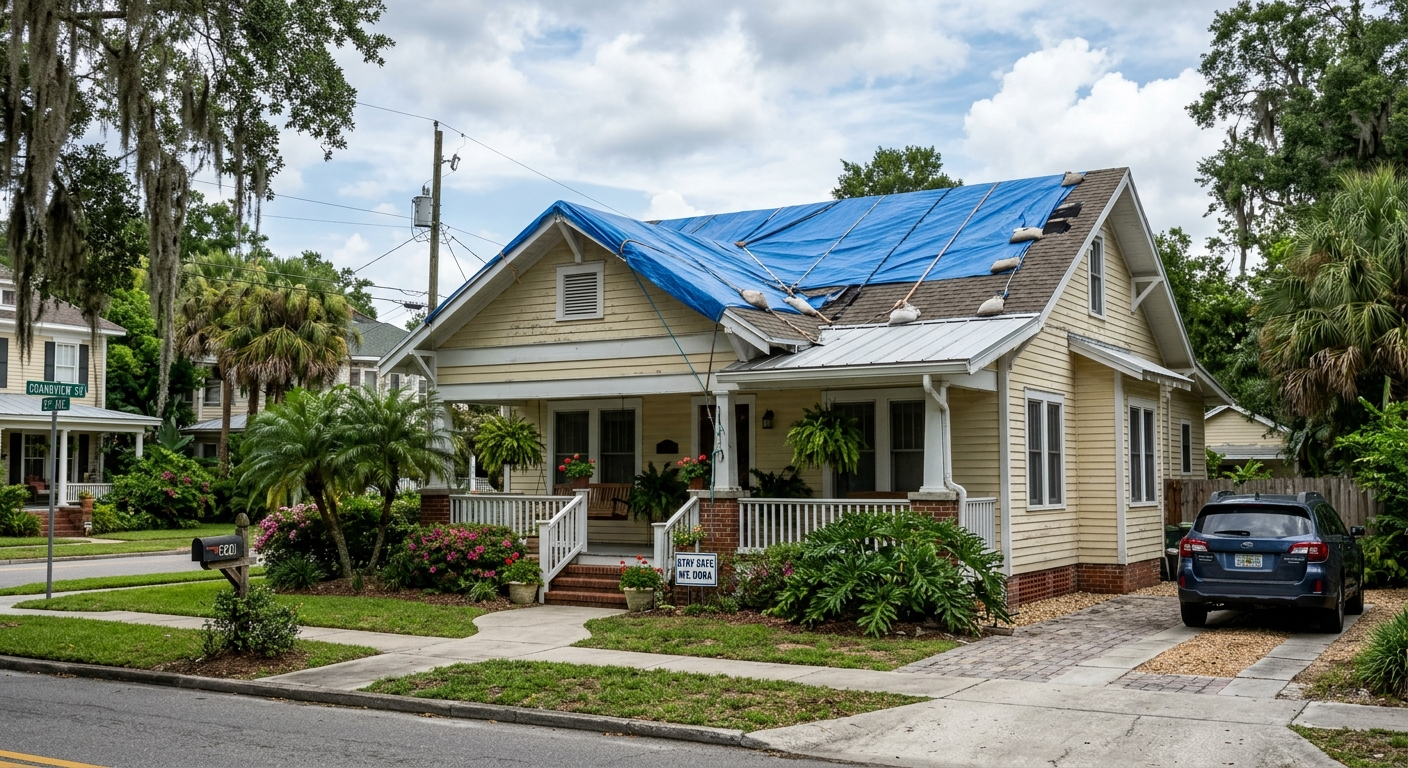 Mount Dora Emergency Roof Tarping