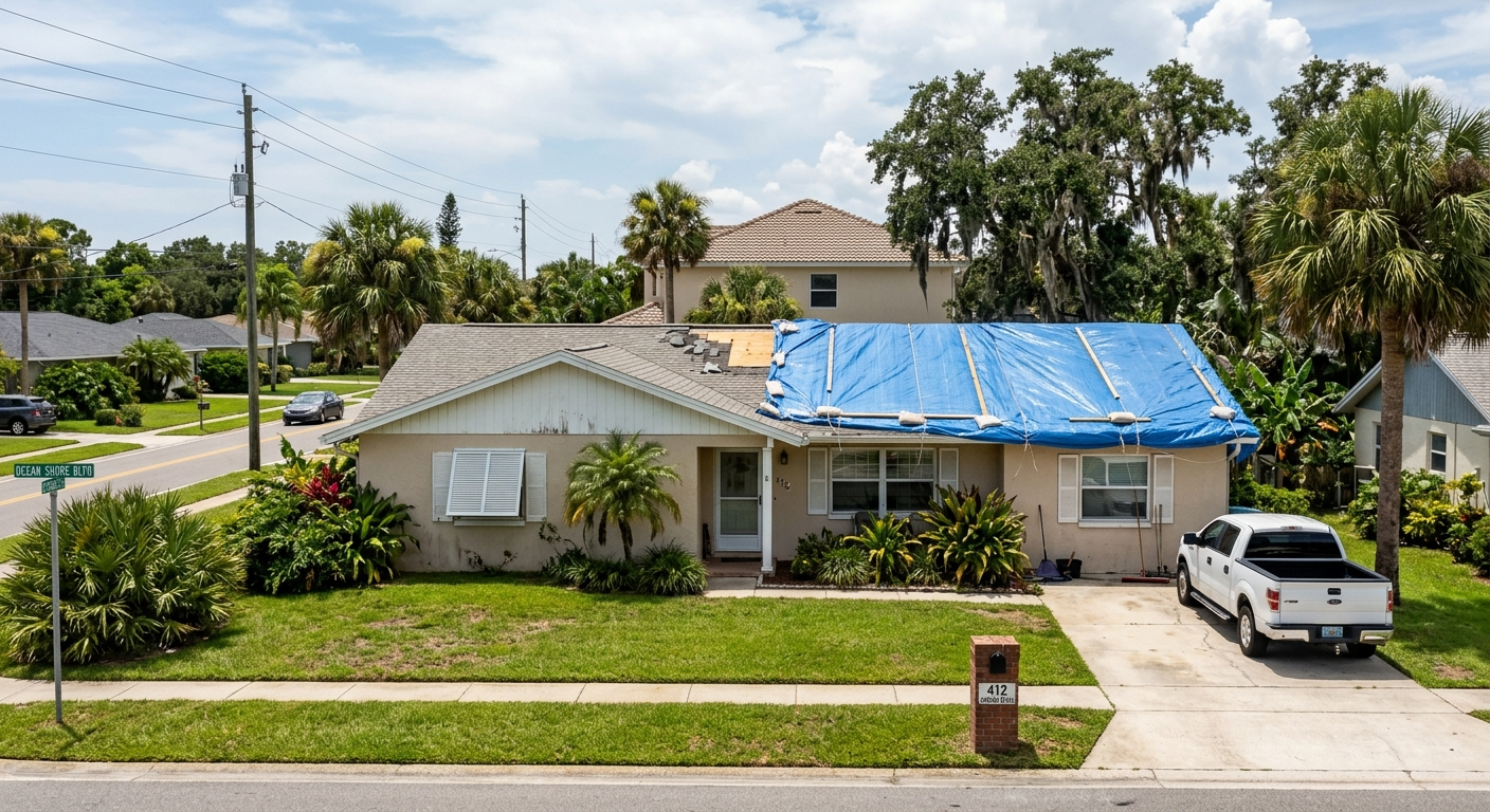 Ormond Beach Emergency Roof Tarping
